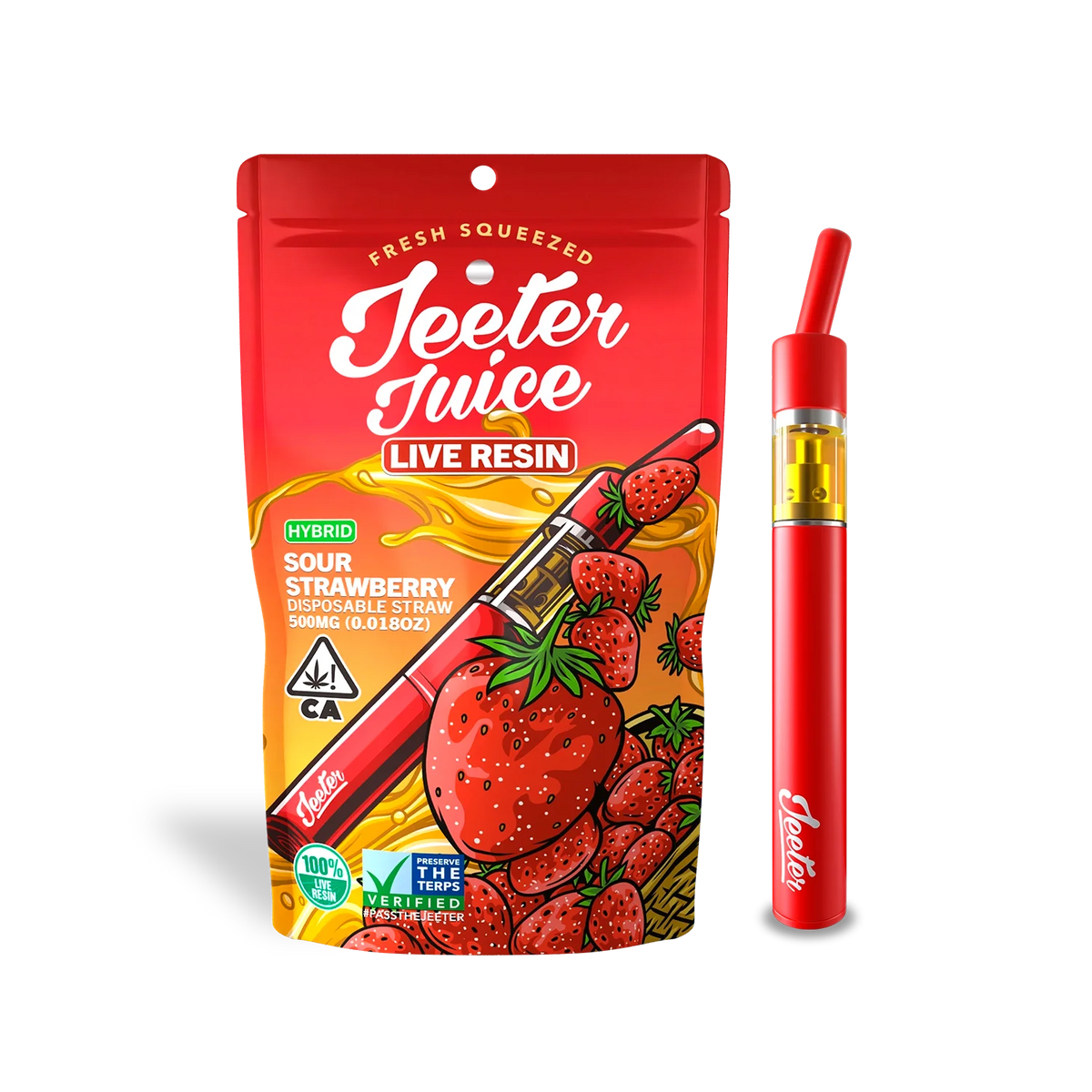 Jeeter Juice 1.0 - Sour Strawberry Hibrida